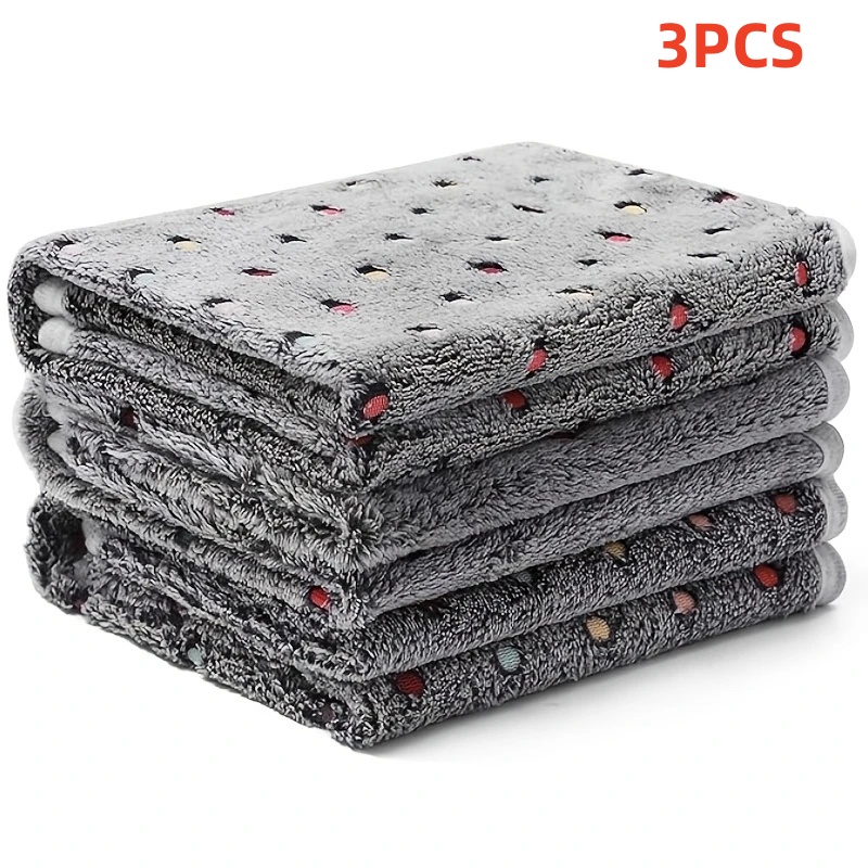 Pet Supplies Store - 3PCS 부드럽고 폭신한 애완동물 담요 귀여운