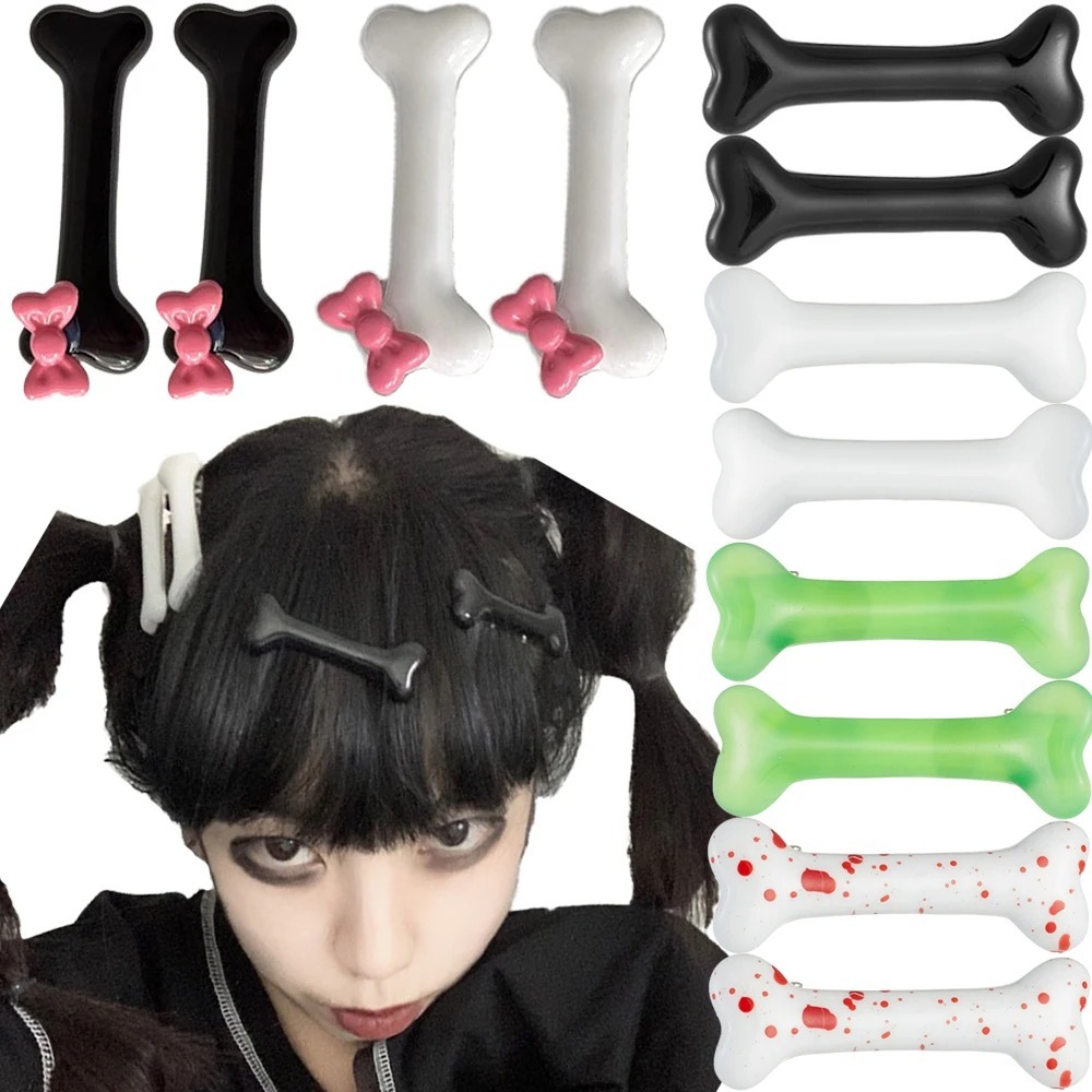Y2K 소녀들을 위한 만화 개 뼈 머리핀 귀여운 동물  - Pet Supplies Store 리뷰 및 가격