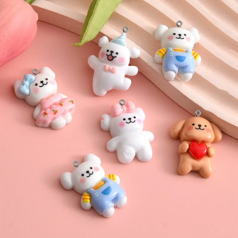 10개 만화 강아지 레진 참 키링 펜던트 쥬얼리 만들기 - Pet Supplies Store 리뷰 및 가격