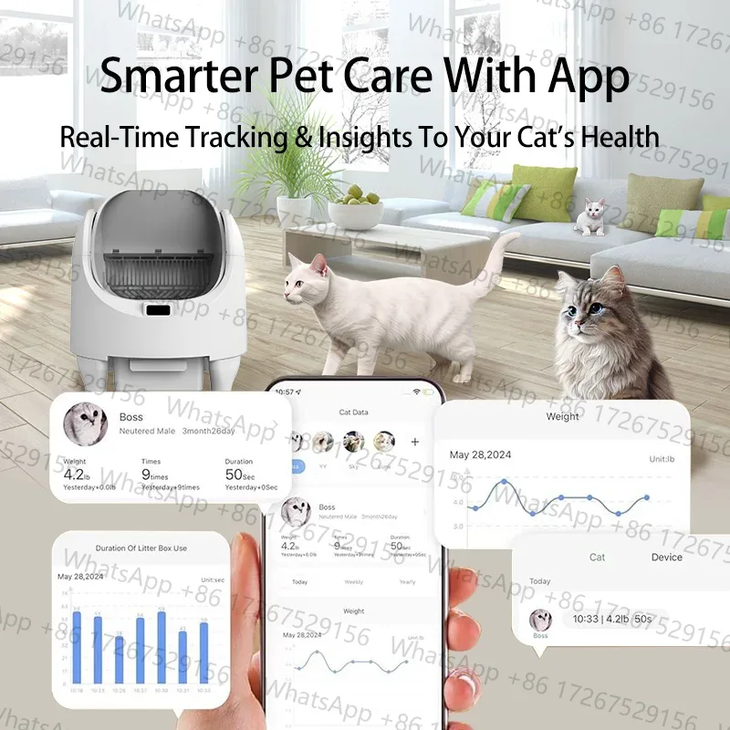 스마트 고양이 화장실 WiFi 앱 제어 자동 세척 고양 - Pet Supplies Application 리뷰 및 가격