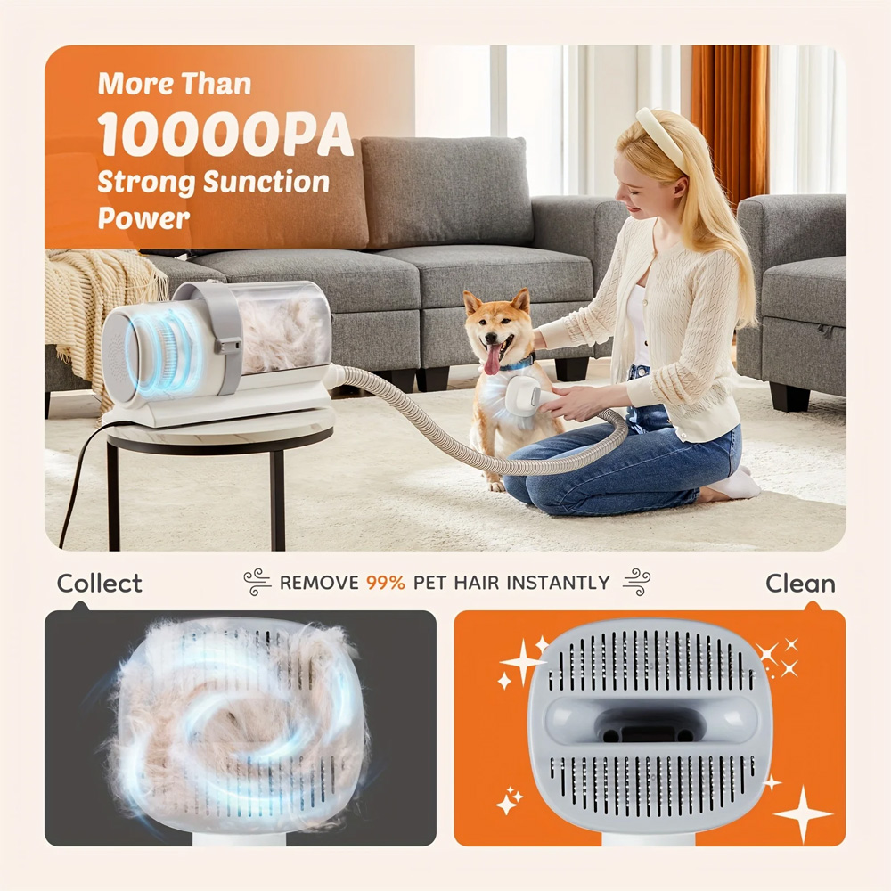 110V 미국 플러그 애완동물 미용 진공청소기 저소음  - Pet Supplies Application 리뷰 및 가격